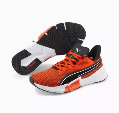 $129.95 • Buy PUMA Power Frame Training Running Shoe - Cherry Tomato/Black - Mens