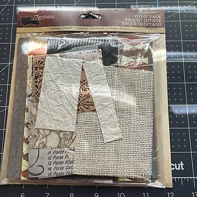 7Gypsies Vintage Travel Cardstock Pack 1/4 Lb • $7