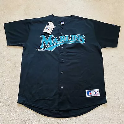 NWT Vintage Russell Athletic Florida Marlins MLB Throwback Jersey Men's Size XL • $59.99