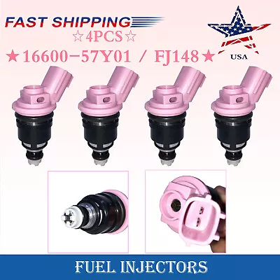 4pcs Fuel Injector For 1991-1999 Nissan 1.6L L4 GA16DE Engine 16600-57Y01 FJ148  • $31.22