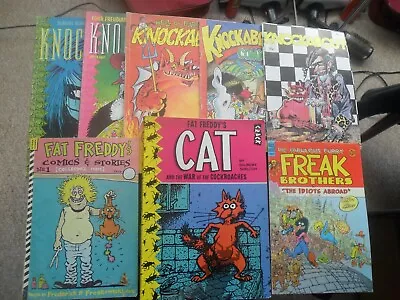 Knockabout - Freak Brothers - Fat Freddy's Cat Comics Bundle Of 8 Adults Only. • £20