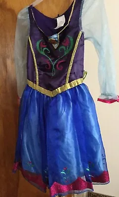 $10.50 • Buy Disney Store Exclusive Frozen Princess Anna Dress Costume Size 4-6x.