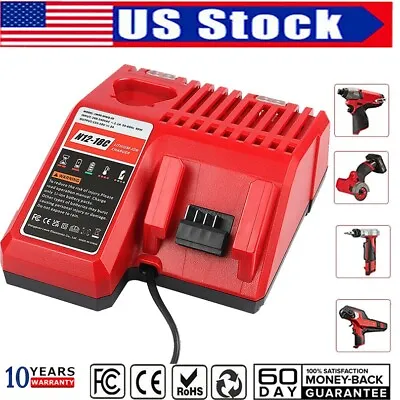 Rapid Charger For Milwaukee 12V-18V Lithium Battery  12-18C 48-59-1812 NEW • $20.90