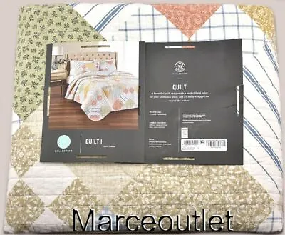 Martha Stewart Rural Escape Patchwork KING Quilt & King Pillowshams Set Multi • $39.99