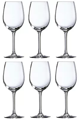 WINE GLASSES Red White Wine Glasses Cups 360ml / 6.5x20cm Arcoglass Box 6 • £9.99