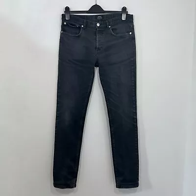 A.P.C. Petit Standard Jeans Size 32 Jean Droit Etroit Dark Washed Out Grey • $43.52