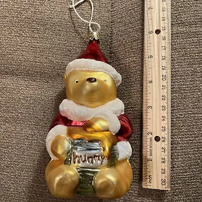 1997 Midwest Of Cannon Falls Disney Winnie The Pooh 6” Blown Glass Ornament • $3.99