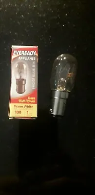 £2.80 • Buy 1x Eveready 15W SBC Fridge Lamp Sewing Machine Light Bulb Lamp SBC (B15) 