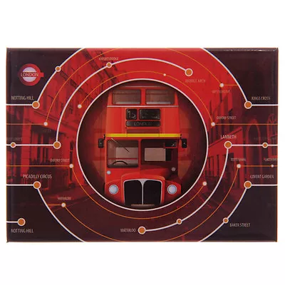London Metal Fridge Magnet Routemaster Red Bus Ted Smith Design • £2.30
