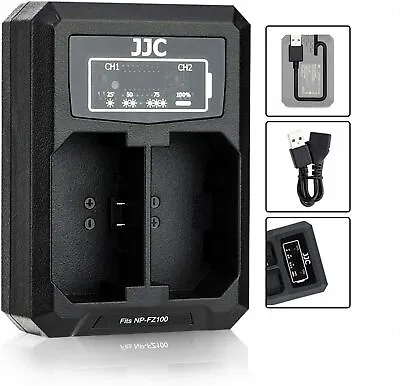 $22.90 • Buy NP-FZ100 Battery Charger USB Dual Slots For Sony A6600 A9II A7III A7RIV A7RIII