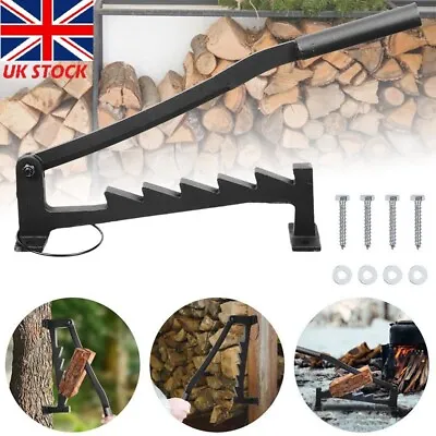 Wall Mounted Wood Kindling Splitter Carbon Steel Manual Log Firewood Cutter UK • £46.45