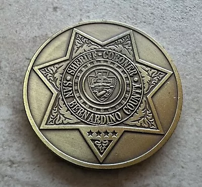 San Bernardino County CA Sheriff Coroner Challenge Badge Coins • $28.52