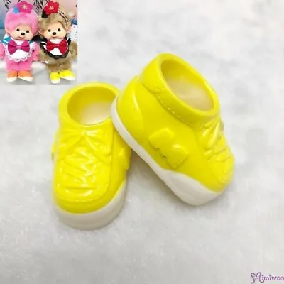 XA57-D Monchhichi S Size Doll Shoes Plastic Sneaker Yellow  ~ Mimiwoo  • $4.99