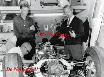 £3.20 • Buy Dan Gurney & Colin Chapman Lotus Portrait Indianapolis 500 1963 Photograph 1