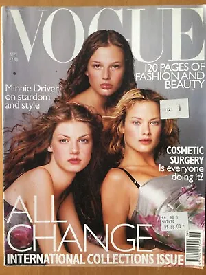 Vogue - September 1998 - Minnie Driver - Cosmetic Surgery • £9.75