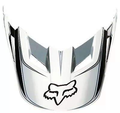 Fox Racing V1 Race MX Offroad Helmet Replacement Visor/Peak Black/White • $25.20