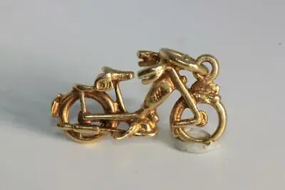 £147.34 • Buy Vintage 14k Gold 3d Scooter Bike Charm Bracelet