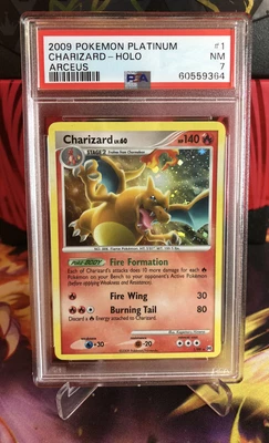 $125 • Buy PSA 7 Charizard Holo Rare 2009 Platinum Arceus 1/99 Pokemon Card TCG