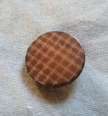 Rare Antique Vegetable Ivory Checkerboard Pattern Fabric Back Button. • $9.99
