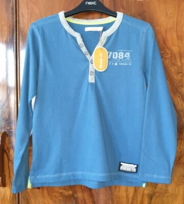 £4.99 • Buy Debenhams Blue Zoo Boys Button Neck Top Age 7-8 BNWT