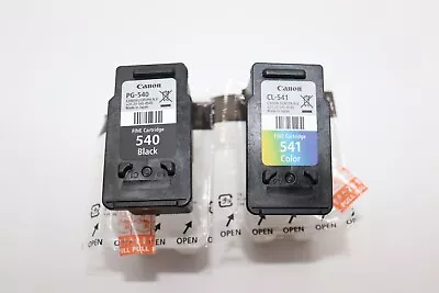 PG540 Black & CL541 Colour Ink Cartridge For Canon PIXMA Printer Used • £0.99