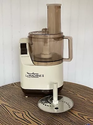 Moulinex La Machine II Food Processor & Accessories Vintage TESTED • $53.17