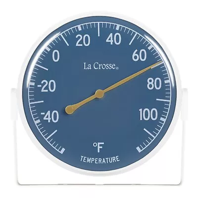 104-1512BL La Crosse 5.5  Indoor/Outdoor Dial Thermometer - Blue Open Box • $9.95