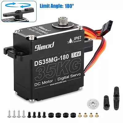 35KG Waterproof Metal Gear Digital Servo Accessories High Torque For RC 1/8 1/10 • $24.48