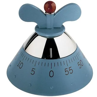 A Di Alessi Michael Graves Mechanical Kitchen Timer - Blue • $50