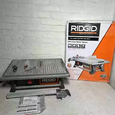 RIDGID 6.5-Amp 7 In. Blade Corded Table Top Wet Tile Saw SEE DETAILS • $95