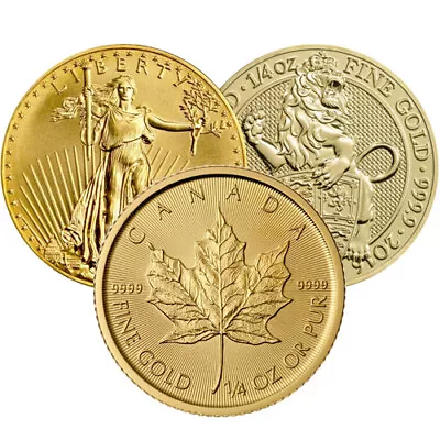 1/4 Oz Gold Coin (Random Year Varied Condition Any Mint) ON SALE! • $622.41