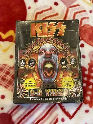Sealed KISS Psycho Circus 3-D Video USA 3-D VHS TAPE+ CD BOX SET • $39.99