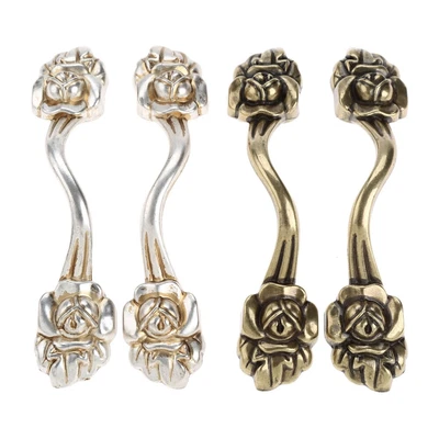 $6.03 • Buy Antique Furniture Wardrobe Door Pull Handle Cupboard Drawer Cabinet Knobs 96mm