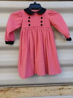  Christmas  Vintage Caroline  Pink Girl's Dollie & Me Dress Size 4t  Cotton • $23.96