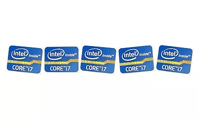 5 Pcs Core I7 Inside 15.5mm X 21mm Sticker Label Logo Decal Case Badge • $6.50