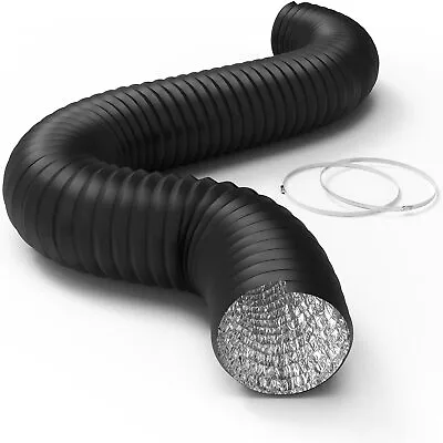 IPower 10/12 Inch 8/25 Feet Aluminum Ducting 4 Layer Protection Dryer Vent Hose • $32.99