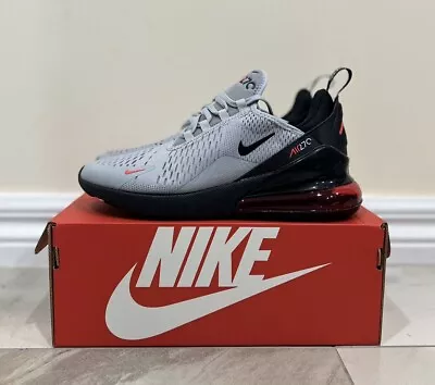 Nike Air Max 270 GS Kids Size US 7Y (8.5W) Grey Crimson Shoes Sneaker NEW✅ • $190