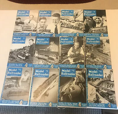 1951 Model Railroader Magazine FULL YEAR-TWELVE ISSUES • $17