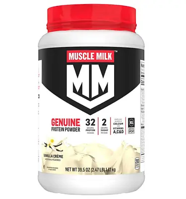 Muscle Milk Genuine 32g Whey Protein Powder Vanilla Cream 2.47 Lbs • $40.99