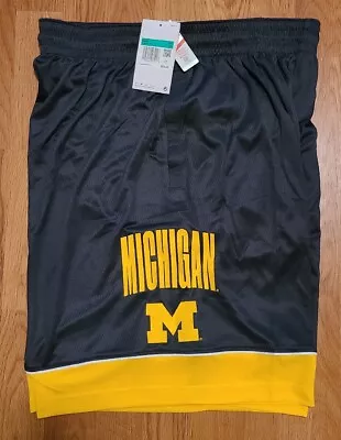 Michigan Wolverines Nike DRI-FIT Football Basketball Shorts Men’s XL DJ8227 NWT • $39.99