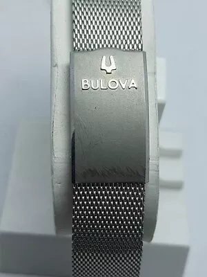 18mm Vintage BULOVA Watch Band NOS Steel Mesh Bracelet New Without Tags Swiss • $95