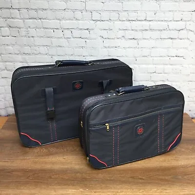 2 X Navy Suitcases - Large Suitcase And Cabin Suitcase • £21.89