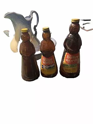 Mrs Butterworth's Syrup Metal Cap Lid Empty 36oz Glass Bottle • $0.99