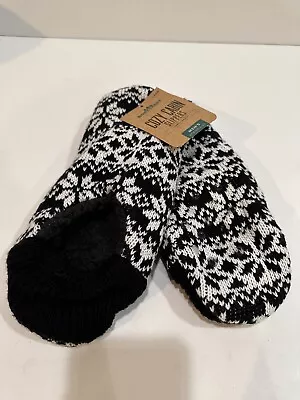 Northeast Cozy Cabin Slippers Men’s Size Large  8 - 12.5 Snowflake • $12.87