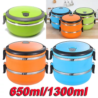 $6.99 • Buy Lunch Box Thermos Food Flask Stainless Steel Insulated Food Soup Jar Container