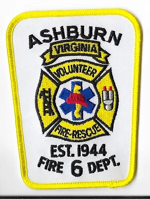 Ashburn Volunteer Fire & Rescue Department Virginia Shoulder Patch V1 • $4.25