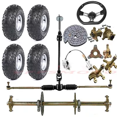 32'' Rear Axle Kit 145/70-6'' Tire Steering Wheel Brake Caliper For Trike E-bike • $499.21