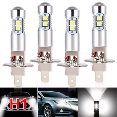 4x White H1 LED Headlight Bulbs Conversion Kit High Low Beam Super Bright 6500K • $19.99
