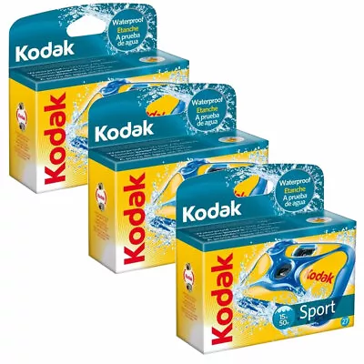 Kodak Ultra Sport Underwater Disposable Camera - 3 Pack • £62.95