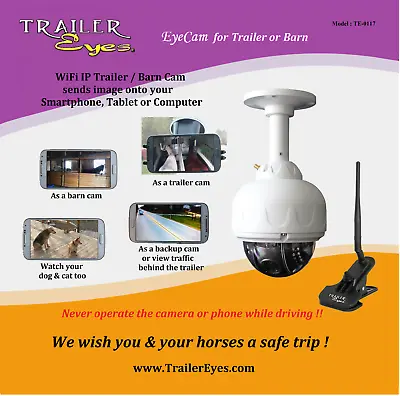 Horse Trailer WiFi Camera Send Image To Your Phone While Hauling Horses/ • $251.95